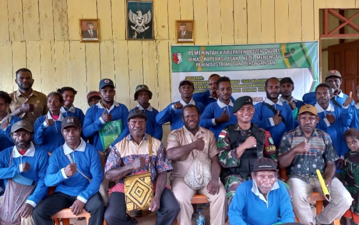 Satgas Pamtas Statis RI-PNG Yonif 111/KB Jalin Hubungan Kerjasama Dengan Unsur Pemerintah Daerah Kabupaten Boven Digoel Papua Selatan