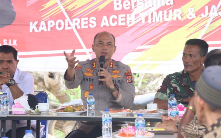 Kapolres Aceh timur AKBP Andy Rahmansyah, S.I.K