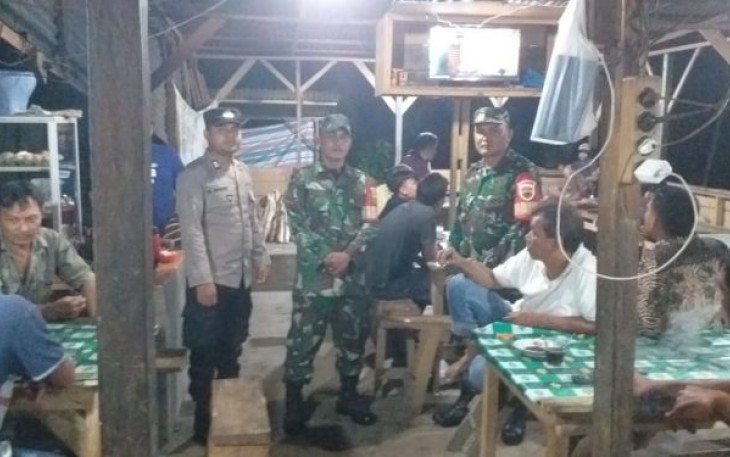 Polsek Dolok Kompak Dengan TNI Patroli Skala Besar