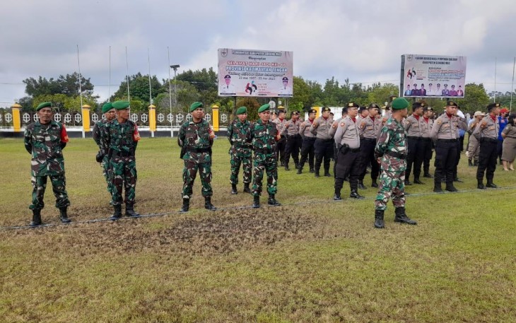 Danramil 1016-06/Kurun Hadiri Upacara Hari Jadi ke 66 Provinsi Kalteng
