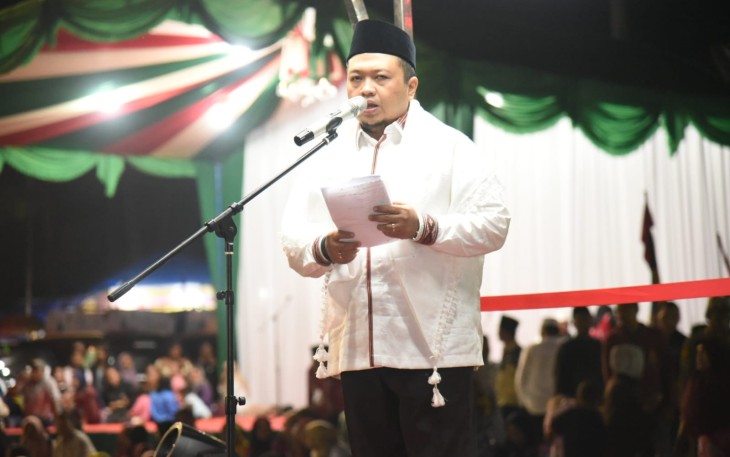 Bupati Dolly Sampaikan Beberapa Poin Salam Hangat Kepada Masyarakat Tantom Angkola Di Pembukaan MTQN Ke 55