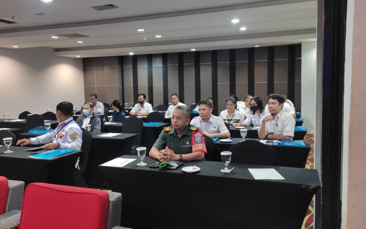 Pasi Intelijen Kodim 1016/Plk saat Hadiri Rapat Kerja Pemberdayaan Masyarakat Anti Narkoba