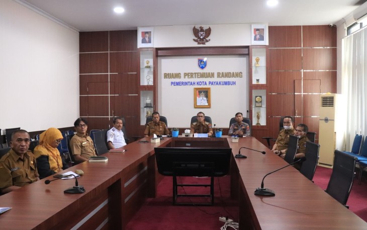 Didampingi Tim Pengendali Inflasi Daerah (TPID) Pj. Wali Kota Payakumbuh mengikuti rakor bersama Mendagri.