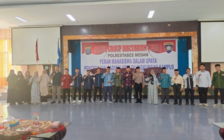 Sat Binmas Restabes Medan Ajak Mahasiswa UIN Sumut Cegah Radikalisme di Lingkungan Kampus 