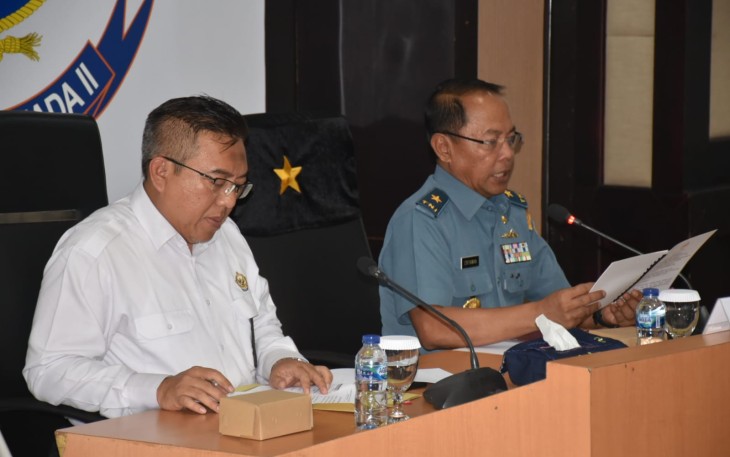 Lantamal V saat Ikuti Entry Meeting Taklimat Awal BPK RI Tahun 2023
