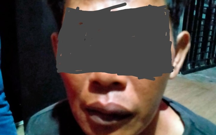 Tersangka saat diamankan