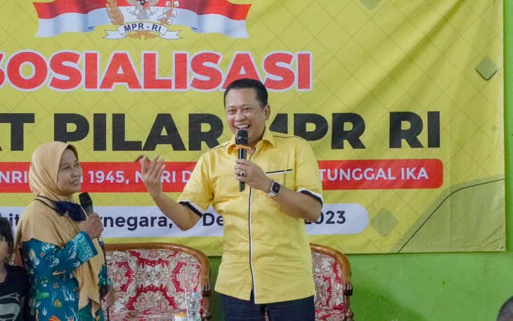 Bamsoet dalam Sosialisasi Empat Pilar MPR RI di lima kecamatan di Kabupaten Banjarnegara, Kamis (14/12)