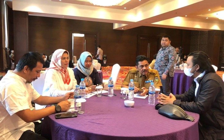 Pj Walikota Tebing Tinggi saat Hadiri Rapat Pembahasan Laporan Final DED dan Safeguard SPAM Regional Serdang Bedagai-Tebing Tinggi