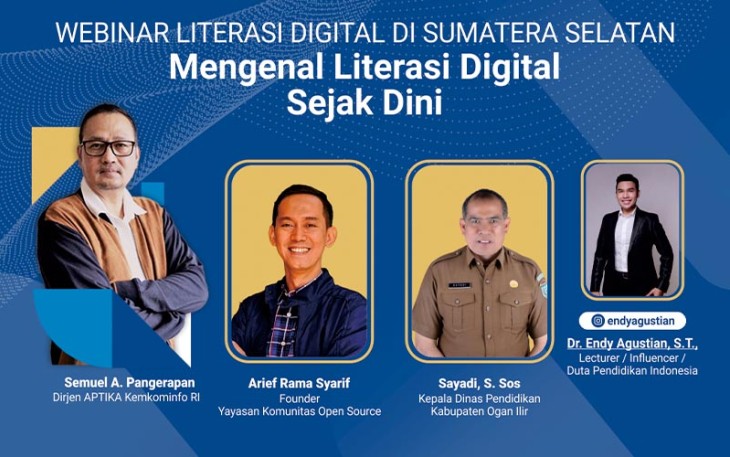 Webinar Literasi Digital di SD dan SMP Kabupaten Ogan Ilir