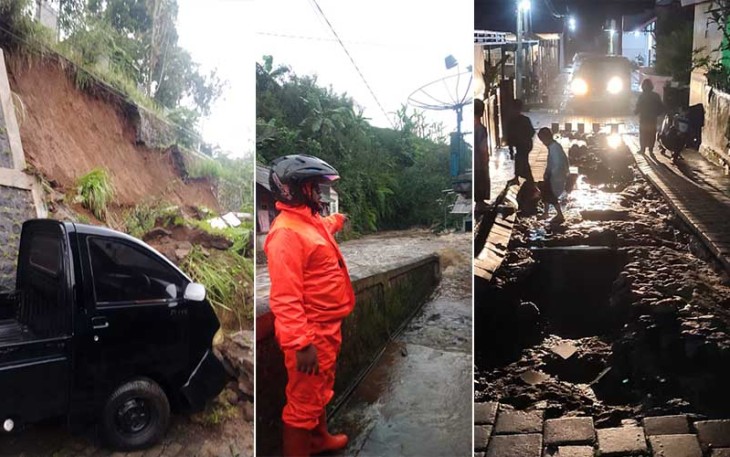 Potret bencana di Wonosobo, Jumat (8/12).