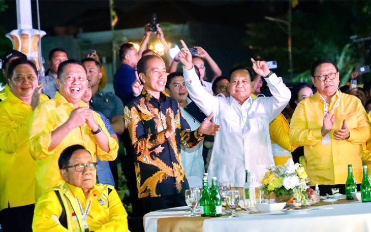 Puncak perayaan HUT ke-59 Partai Golkar, di DPP Partai Golkar, Jakarta, Senin malam (6/11/23).