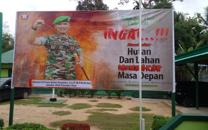 Himbauan Stop Karhutla diwilayah Teritorial Koramil Manuhing 