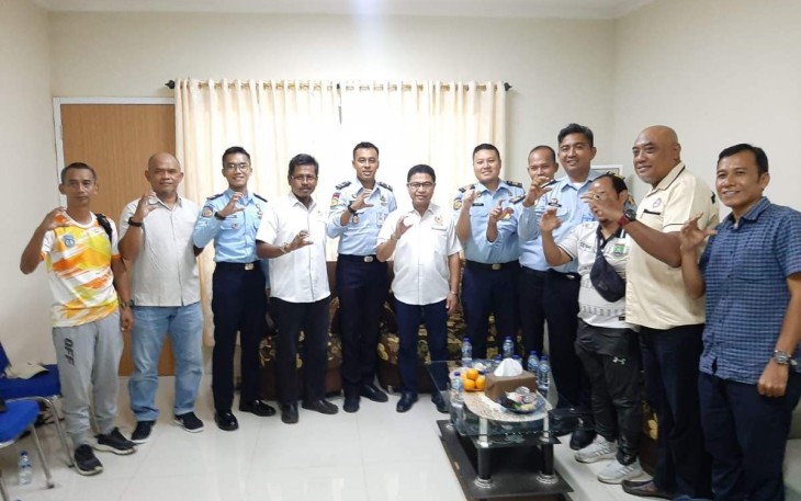 Foto bersama Lapas Cilegon bersama KONI Cilegon