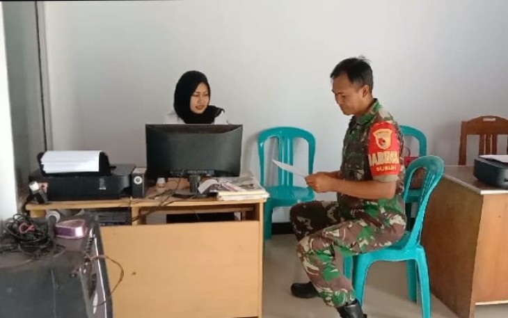 Puldata di kantor desa binaan 