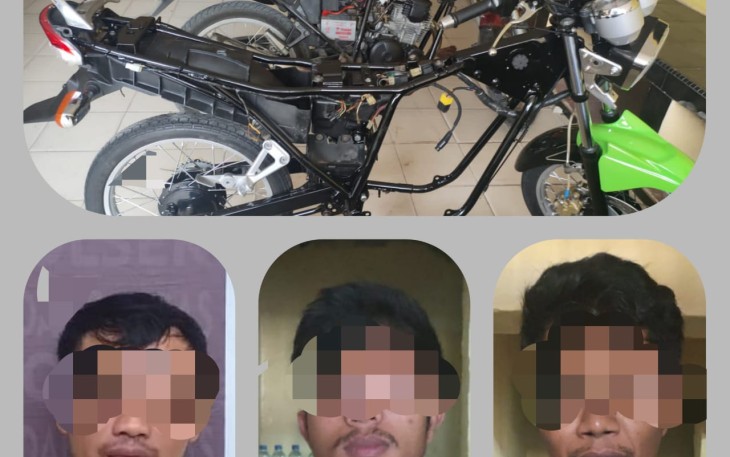 Terduga Pelaku dan Barang Bukti saat Diamankan 