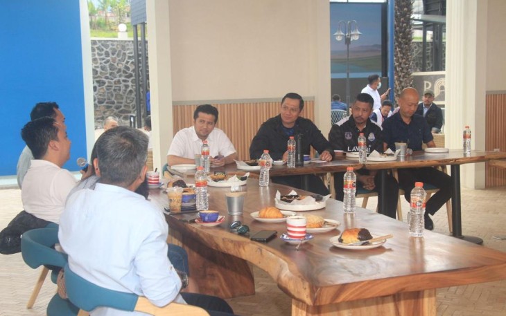 AHY saat Semangati Pemuda Kota Batu Kembangkan Ekonomi Kreatif
