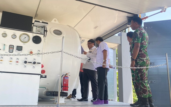 BPK RI saat Evaluasi Penggunaan Anggaran Negara di Koarmada III 
