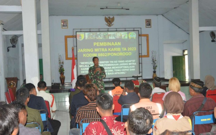 Pembinaan Jaring Mitra Karib Tahun 2023 Kodim 0802/Ponorogo 