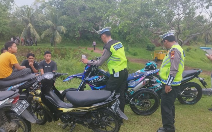 Sat Lantas Polres Seluma Polda Bengkulu Gelar Penindakan Antisipasi Balap Liar