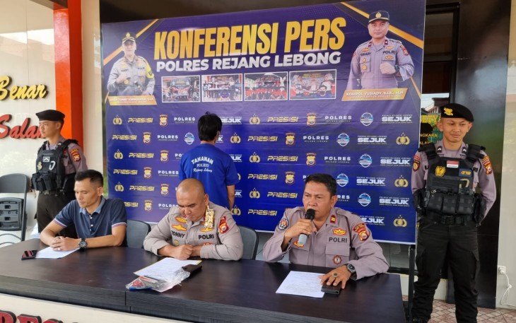 Polres Rejang Lebong Saat Press Release