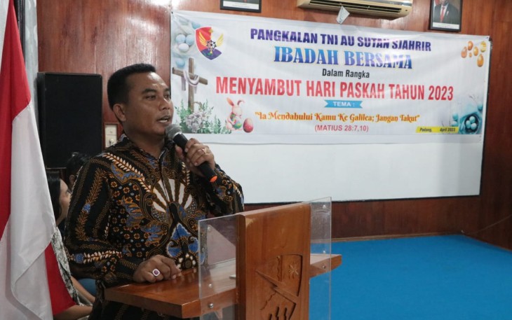 Perayaan ibadah Paskah Lanud Sutan Sjahrir 