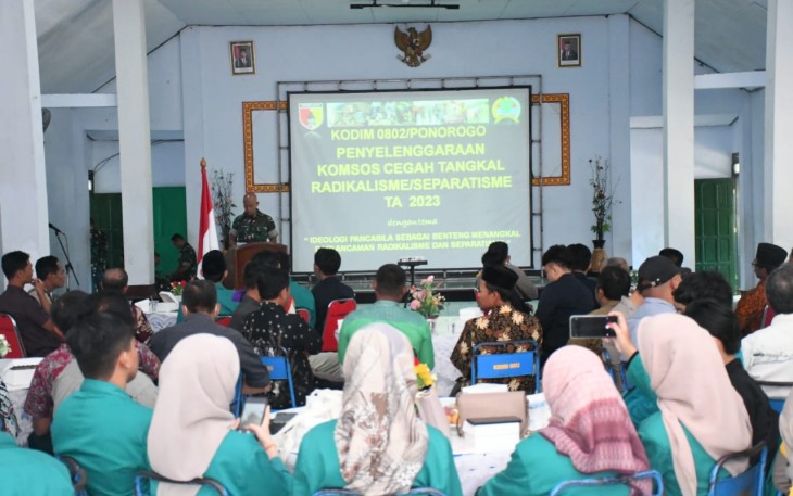 Komsos Cegah Tangkal Radikalisme dan Separatisme Tahun 2023 Kodim Ponorogo 