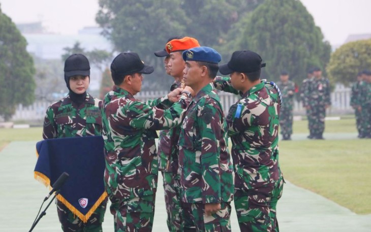 Pangkoopsud I Marsda TNI Bambang Gunarto saat membuka latihan