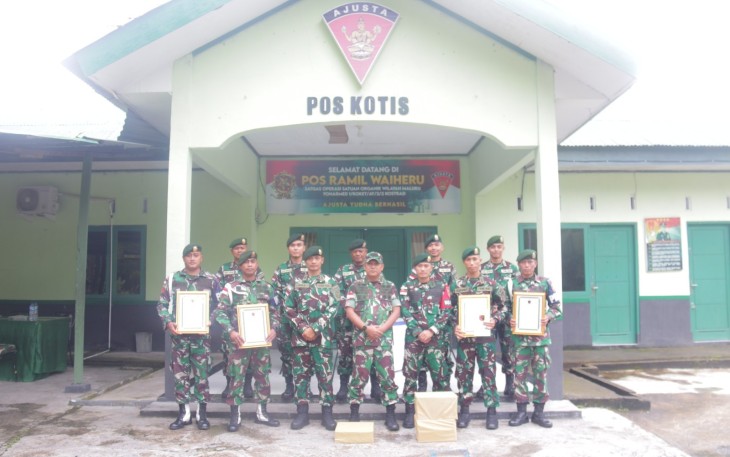 Satgas Yonarmed 1 Kostrad Kembali Peroleh Penghargaan dari Pangdam XVI/Pattimura 