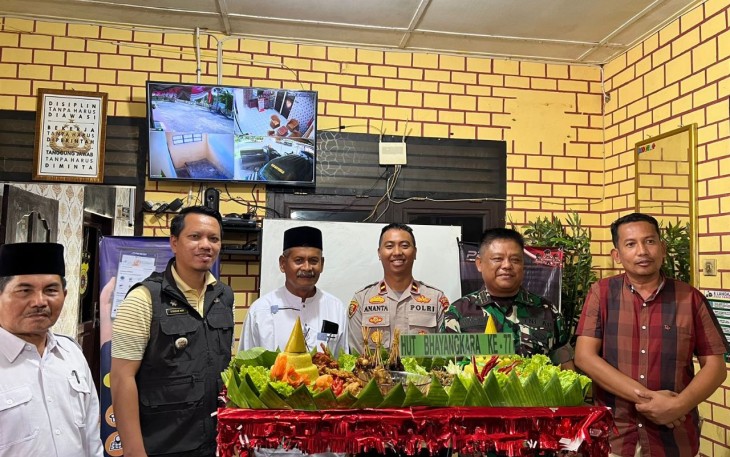 Muspika Ranto Peureulak Beri Ucapan HUT Bhayangkara ke-77 Untuk Kapolsek 