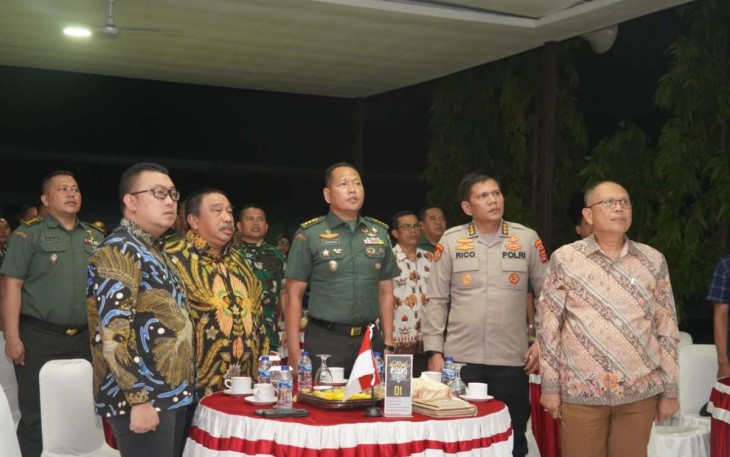 Kasrem 064/MY Kolonel Inf Nurkhan saat nobar KASAD Award 2023, Senin (10/7)