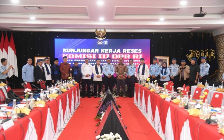 Kunjungan kerja Komisi III DPR RI ke Lapas Cilegon, Senin (17/7)