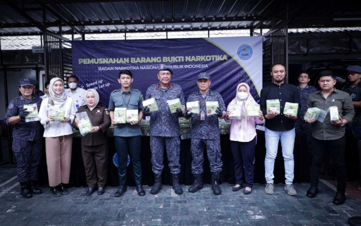 Pemusnahan barang bukti narkoba 