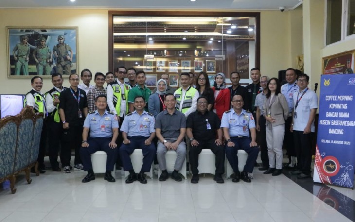 Coffee Morning Lanud Husein Sastranegara bersama AirNav Indonesia Cabang Bandung, Selasa (8/8)