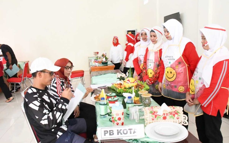 Lomba Tumpeng Persit Kodim 0802/Ponorogo, Jum'at (11/8)
