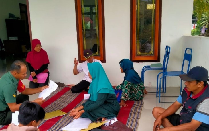 Pendataan PTSL warga wilayah desa binaan 