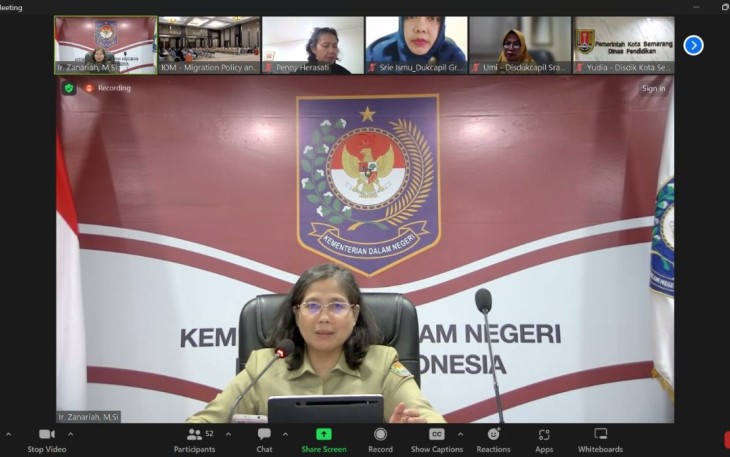 Direktur Sinkronisasi Urusan Pemerintah Daerah IV Ditjen Bangda, Zanariah 