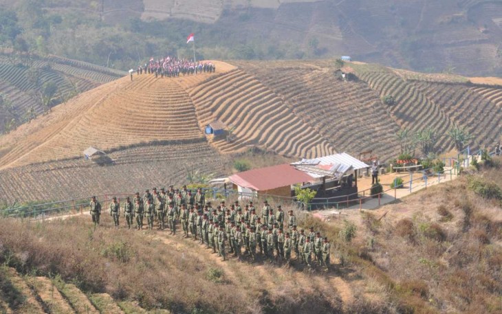 Bukit Terasering Panyaweuyan Kabupaten Majalengka, Kamis (5/10)