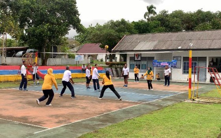 Lomba voli prajurit Lanudal Sabang