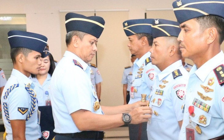Pangkoopsud I Marsda TNI Mohammad Nurdin saat sertijab, Rabu (13/12)