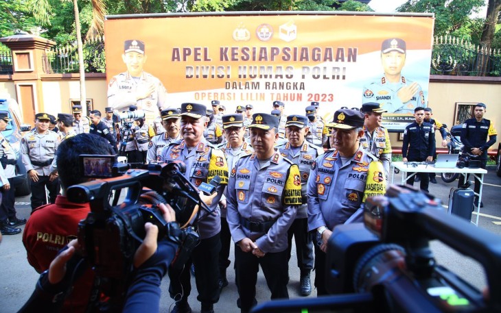 Kadiv Humas Polri Tekankan Beberapa Hal Saat Gelar Apel Kesiapsiagaan Satgas Humas Polri Pengamanan Nataru 