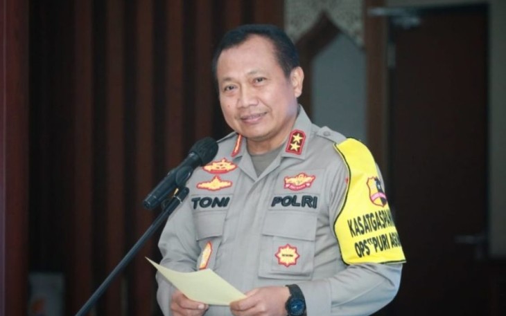 Kapolda Jatim Irjen Pol Toni Harmanto saat memberikan pengarahan jajaran Polres Probolinggo Kota, Rabu (11/1)