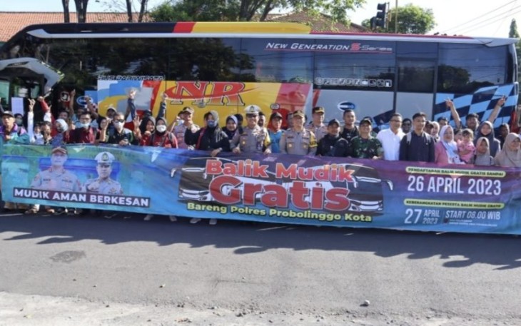 Program Balik Mudik Gratis Polres Probolinggo Kota 