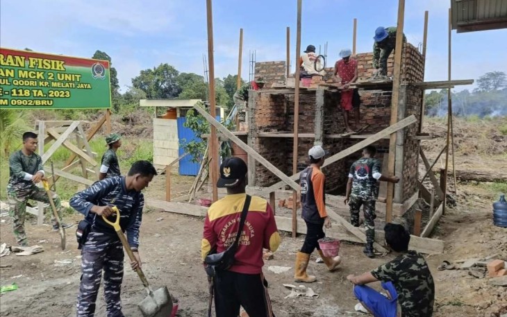 MCK Madrasah Al-Qodri Ishlahul Ummah di lokasi TMMD 