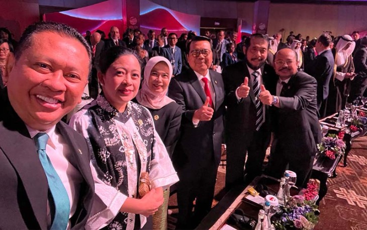 Bamsoet saat menghadiri pembukaan KTT ASEAN ke-43 oleh Presiden RI Joko Widodo, di JCC Senayan, Jakarta, Selasa (5/9/23).