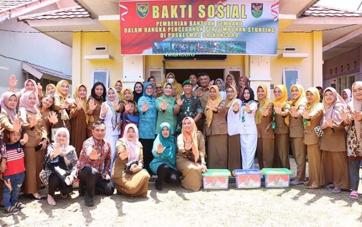 Pangdam II Sriwijaya Yanuar Adil saat Baksos di Desa Sri Kuncoro