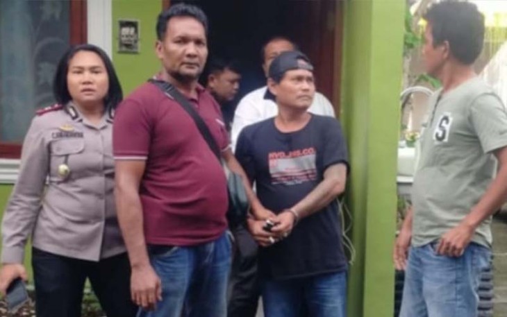 Kapolsek Tuntungan saat Pimpin Penangkapan Pelaku Pengancaman Pakai Sajam