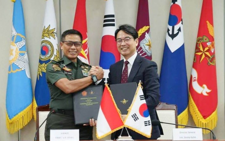 Penandatanganan Memorandum of Understanding United Nations Peacekeeping Operations (MOU UN PKO) antara TNI dan ROKAF bertempat di Kementerian Pertahanan Republik Korea