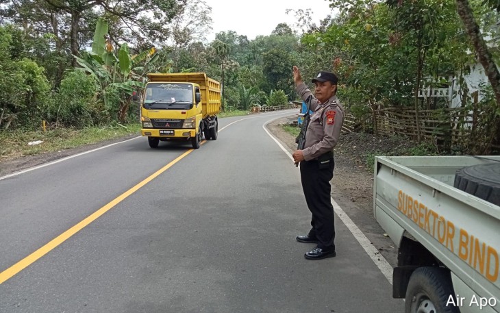Patroli Personel Polsek Padang Ulak Tanding di Jalur Lintas Curup-PUT, Antisipasi 3C