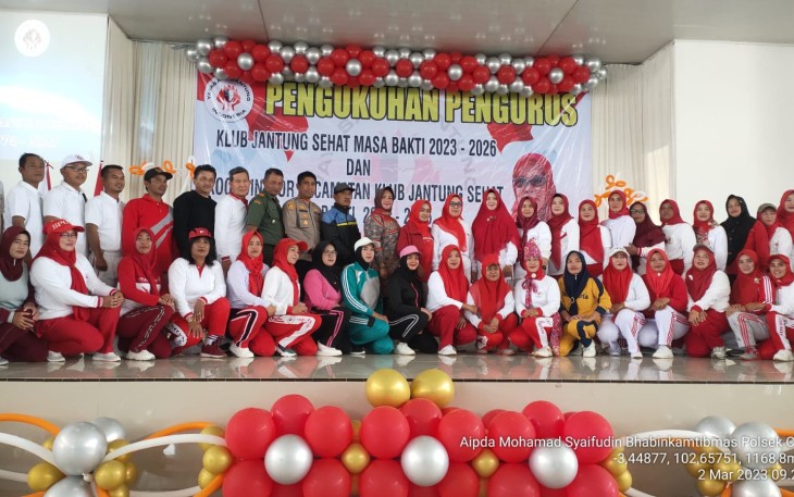Kapolsek Curup Hadiri Pengukuhan Pengurus Klub Jantung Sehat