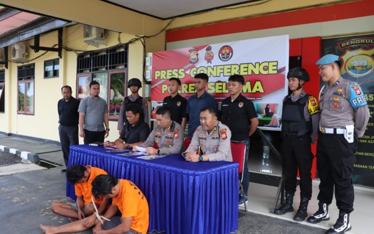 Polres Seluma saat press release